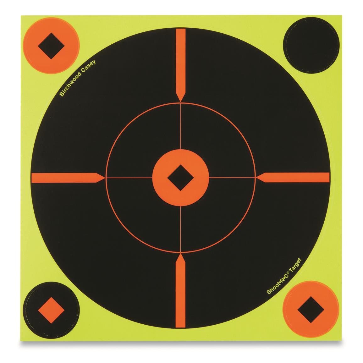 Birchwood Casey Shoot-N-C Bullseye BMW 8" Paper Targets, 50 Pack
