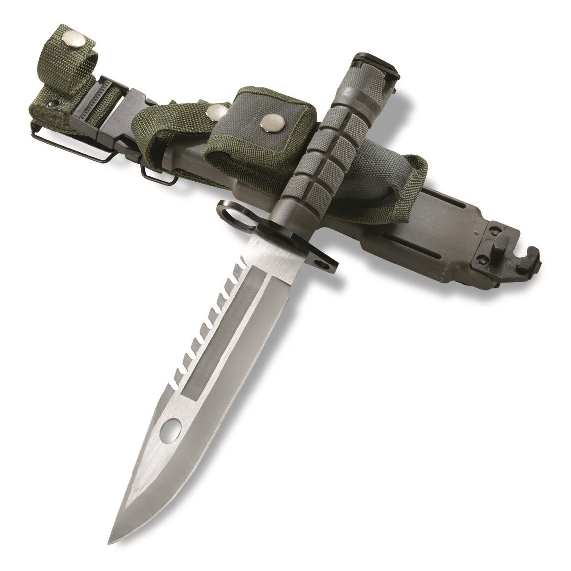 Military Style 12.75" Bayonet Knife with Sheath - 724304, Military Bayonets (Post 1945) at Sportsman's Guide