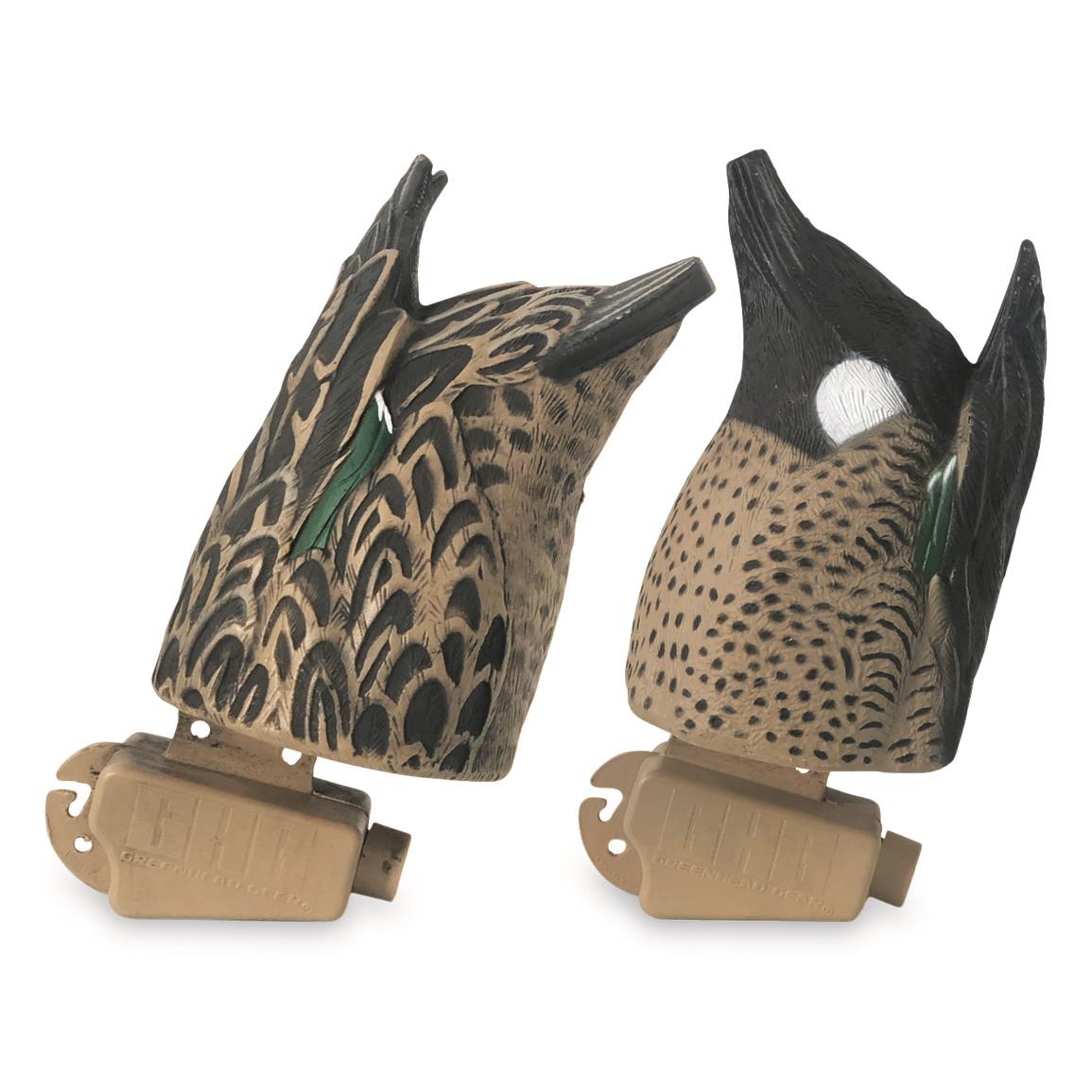 Avery GHG Pro-grade Butt Up Feeder Blue-winged Teal Decoys, 2 Pack