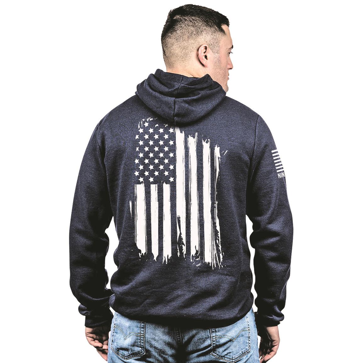 Nine Line America Hooded Sweatshirt, Navy