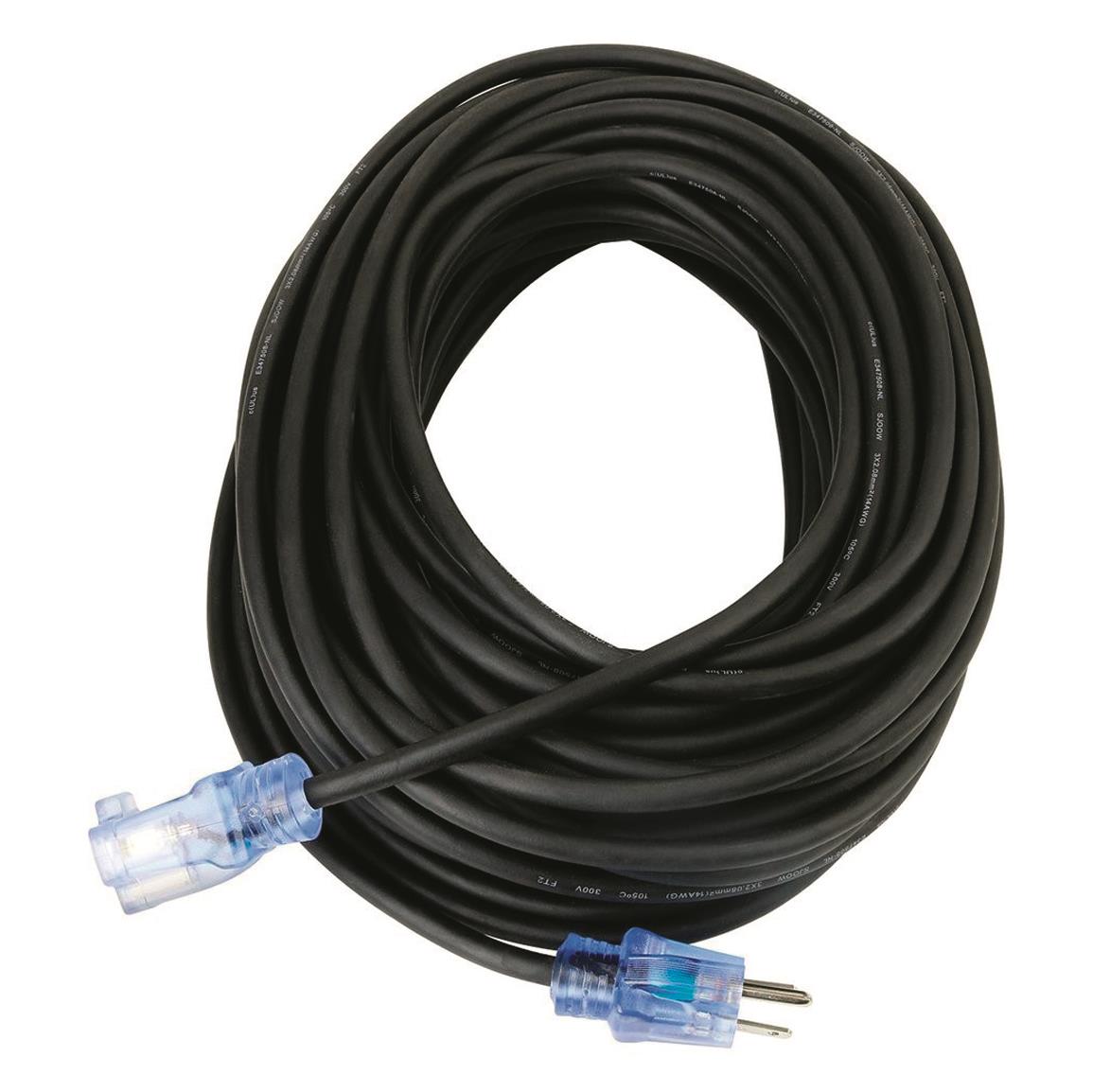 Prime All-Rubber 14/3 SJOOW Outdoor Extension Cord