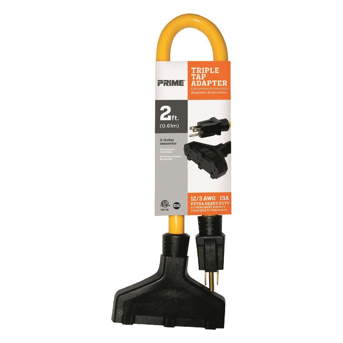 Prime All-Rubber 14/3 SJOOW Outdoor Extension Cord 724449, Extension Cords   Power Blocks at Sportsman's Guide