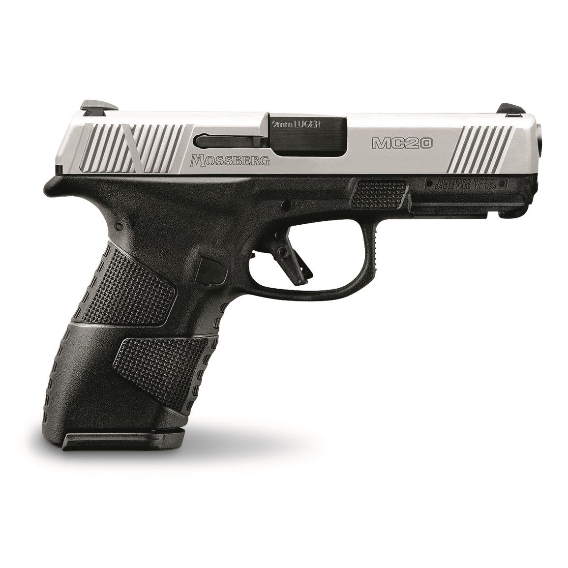 Mossberg MC2c Stainless Two-Tone, Semi-automatic, 9mm, 3.9" Barrel, 15+1 Rounds