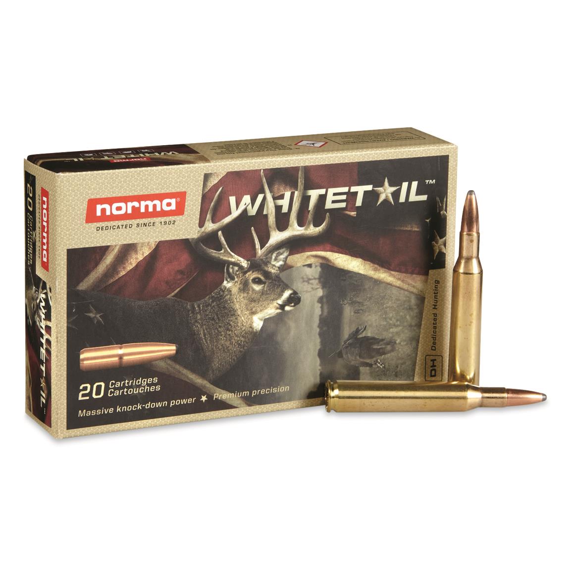 Norma Whitetail, .270 Winchester, JSP, 130 Grain, 20 Rounds