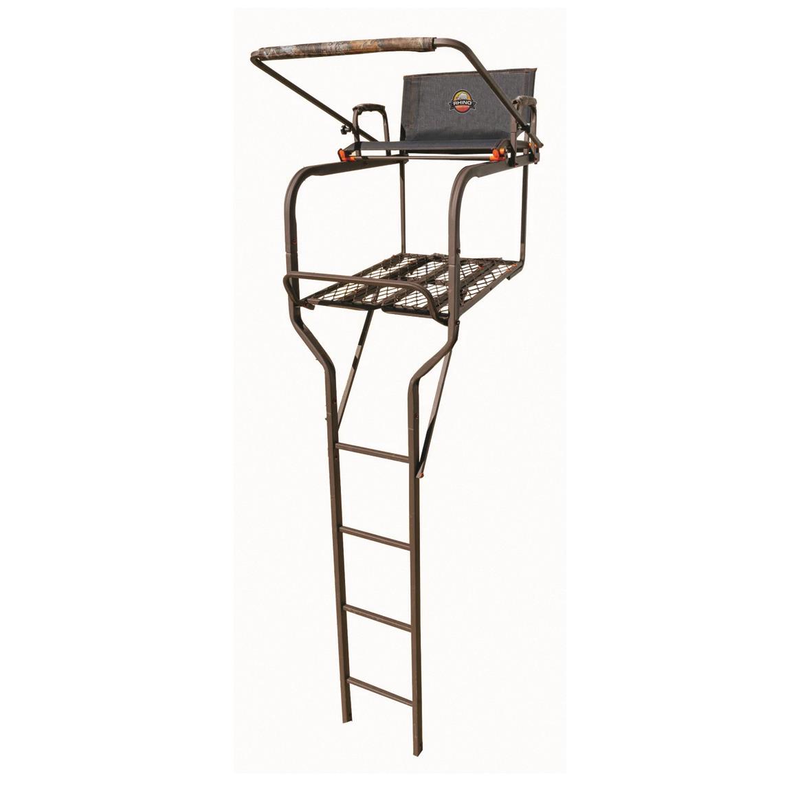 Rhino 18' Deluxe Ladder Tree Stand - 724575, Ladder Tree Stands at ...