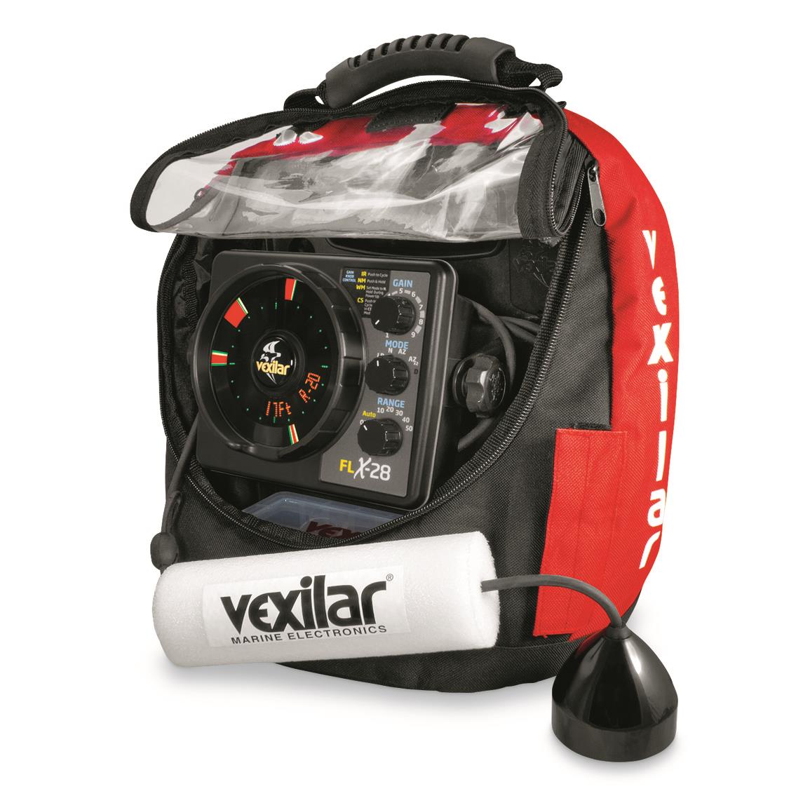 Vexilar FLX-28 Lithium Pro Pack II with Pro-View Ice-Ducer.