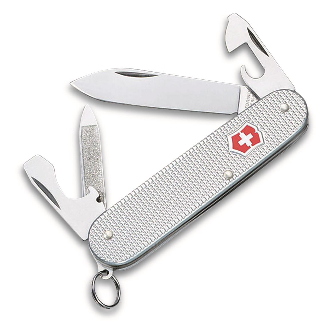 Victorinox® Swiss Army Cadet Alox Pocket Knife, Silver