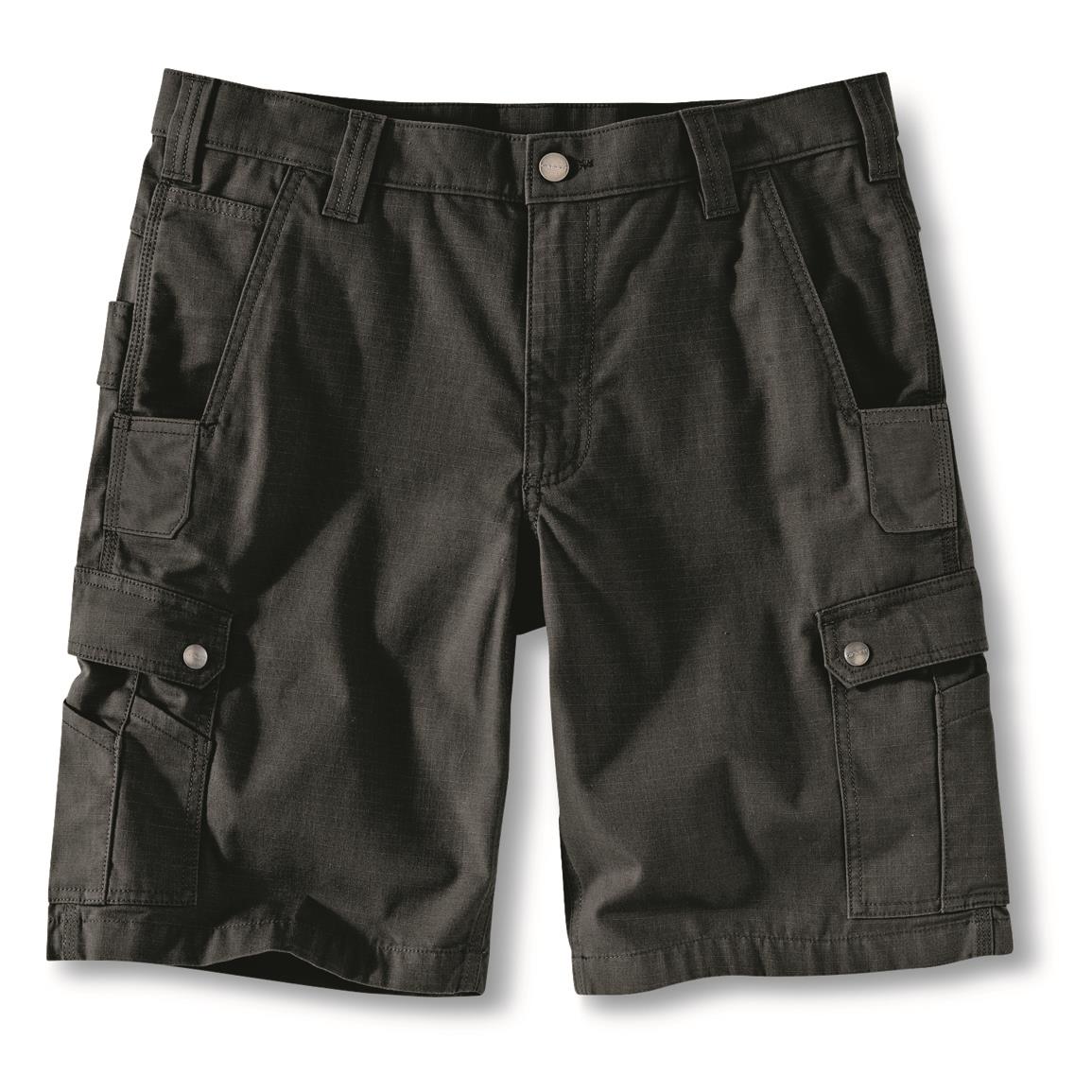 Carhartt Men's Ripstop Cargo Work Shorts, Black
