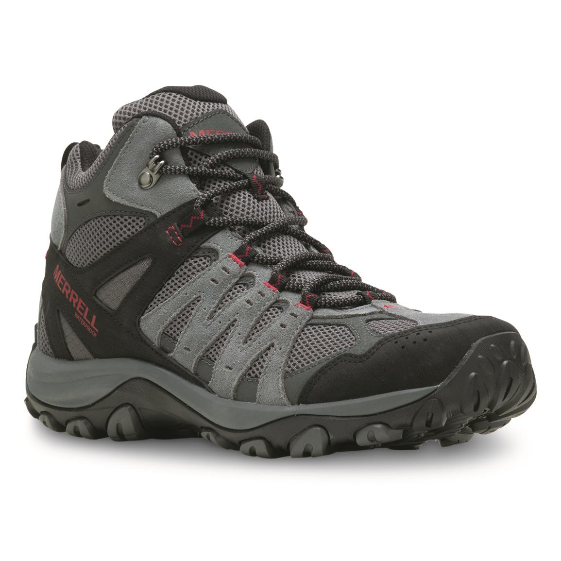 Merrell Men's Accentor 3 Waterproof Hiking Boots, Rock