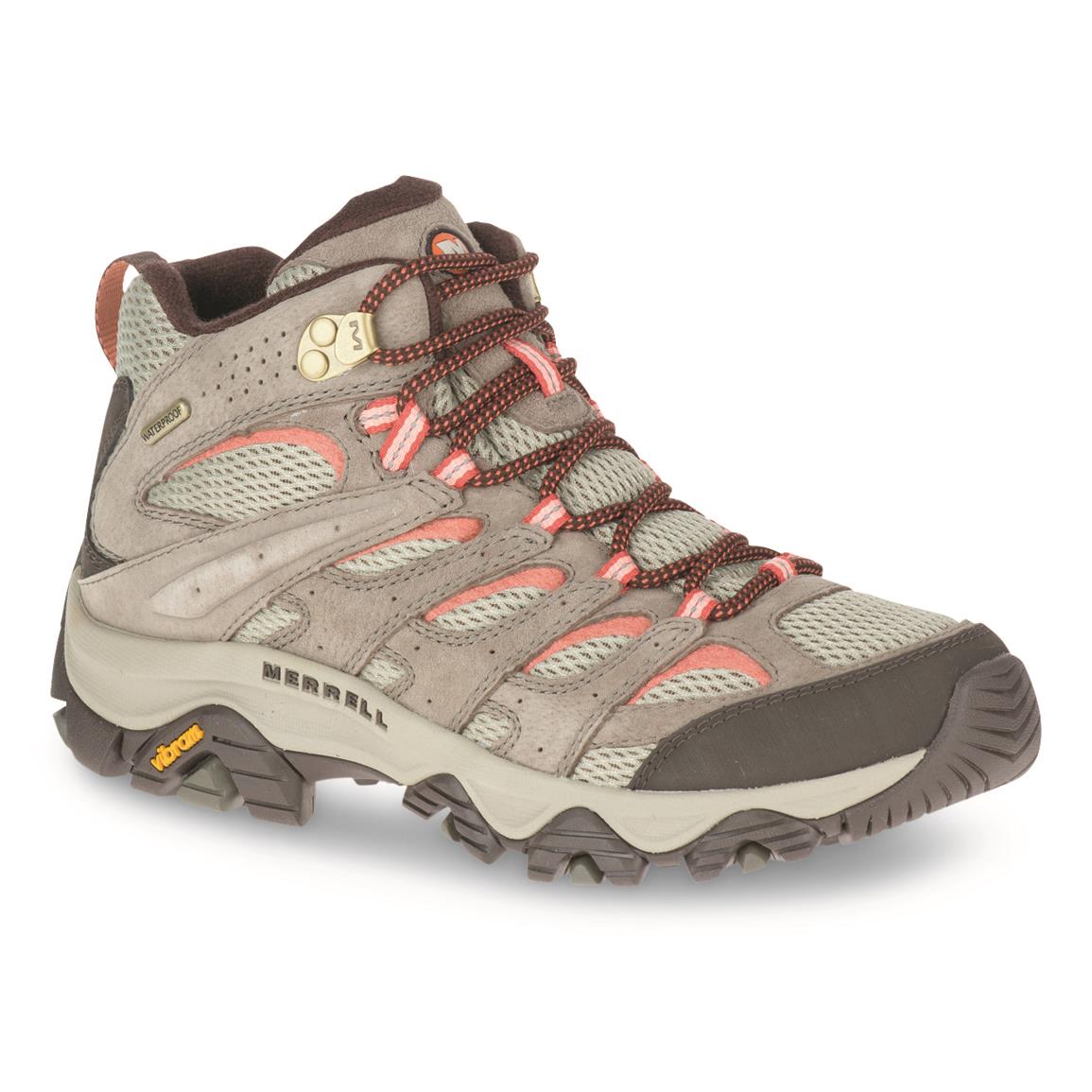 Merrell Women's Moab 3 Waterproof Hiking Boots, Bungee Cord