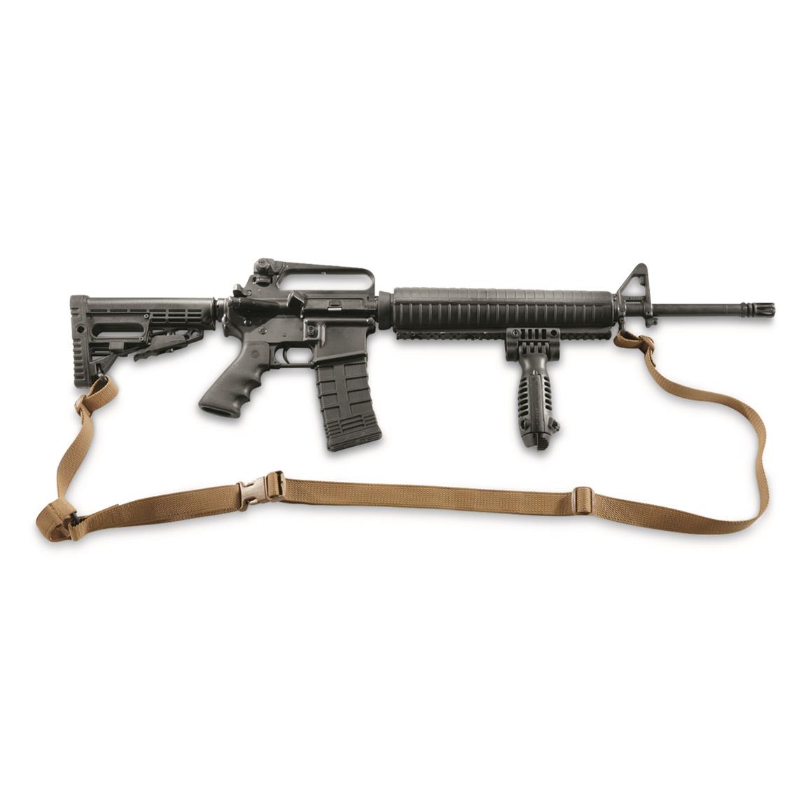 Tactical 2 Point 15 Shell Rifle Shotgun Sling Bungee Gun Strap Adjustable new 
