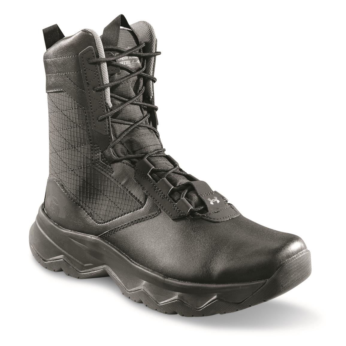 Under Armour Women's Stellar G2 Tactical Boots, Black/Black/Pitch Gray