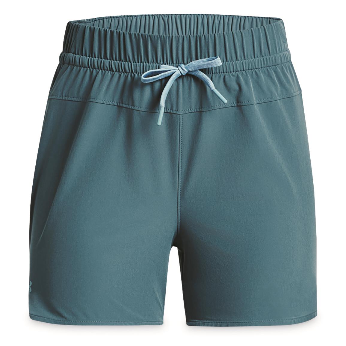 Under Armour Women's Fusion Shorts, Solid, Static Blue/still Water