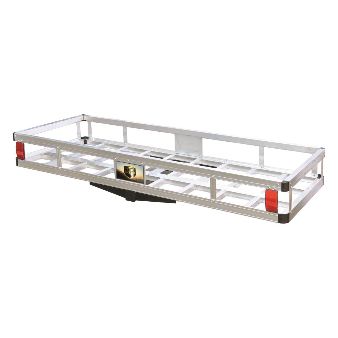 Tow Tuff Hitch Mounted 60" Aluminum Cargo Carrier