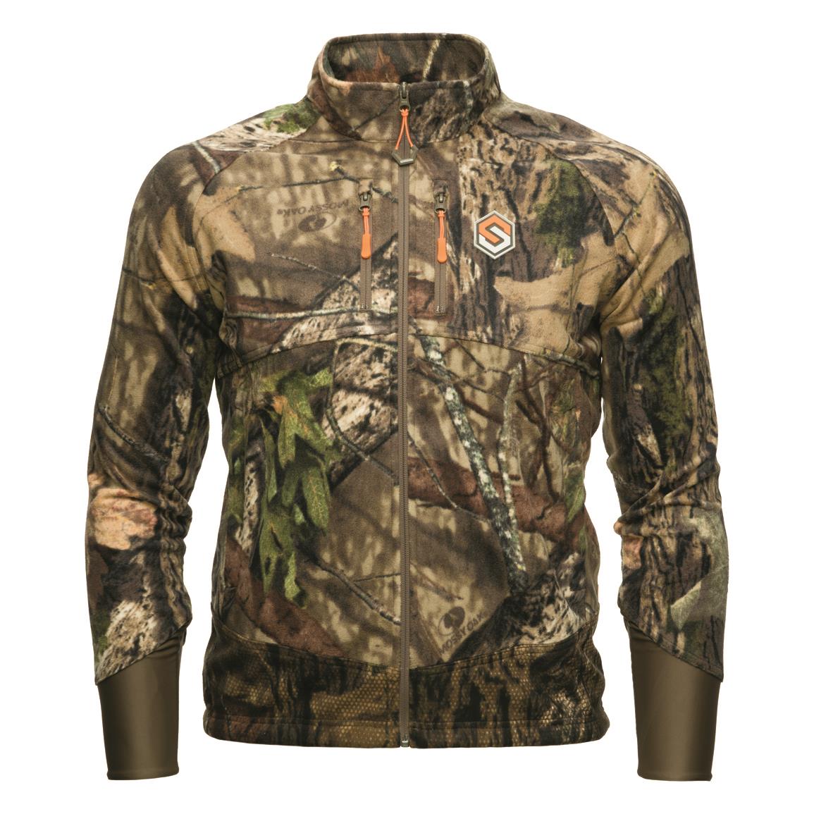 ScentLok Men's Windbrace Fleece Hunting Jacket, Mossy Oak Break-Up® COUNTRY™