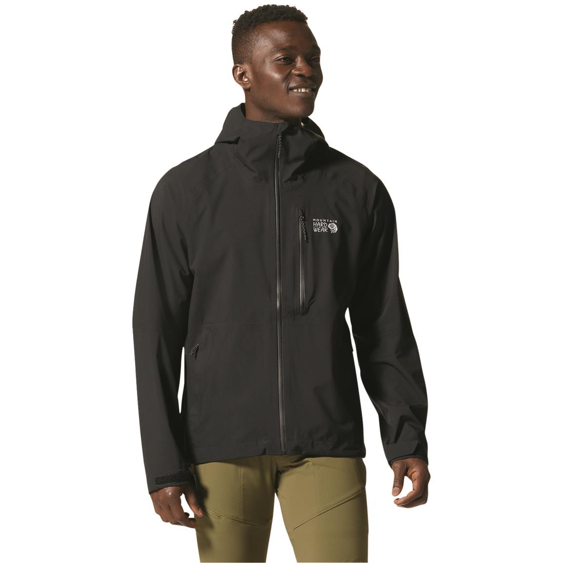 Mountain Hardwear Men's Stretch Ozonic Waterproof Jacket, Black