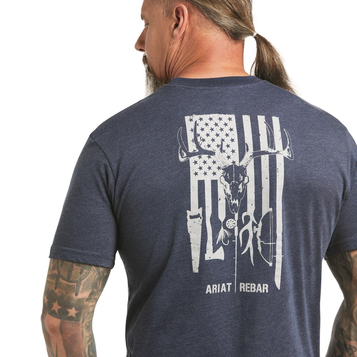 Back view, Navy Heather