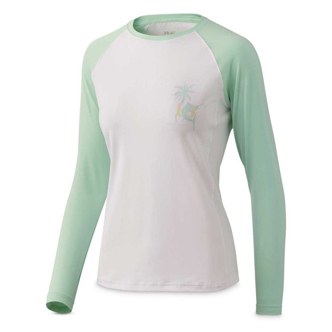 Huk Women's Scaled Logo Pursuit Shirt - 725101, Shirts & Tops at  Sportsman's Guide