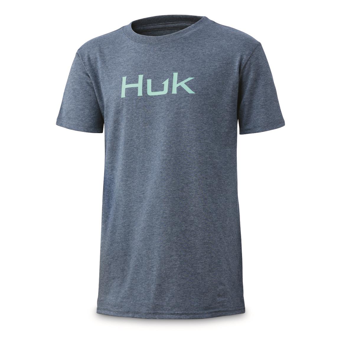 Huk Youth Logo Tee | Desert Flower Heather / yxl