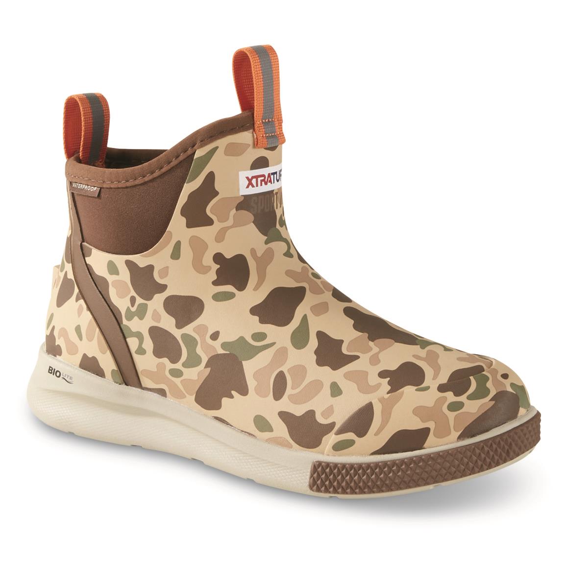 Xtratuf Men's 6" Ankle Deck Sport Boot, Size 9, Duck Camo