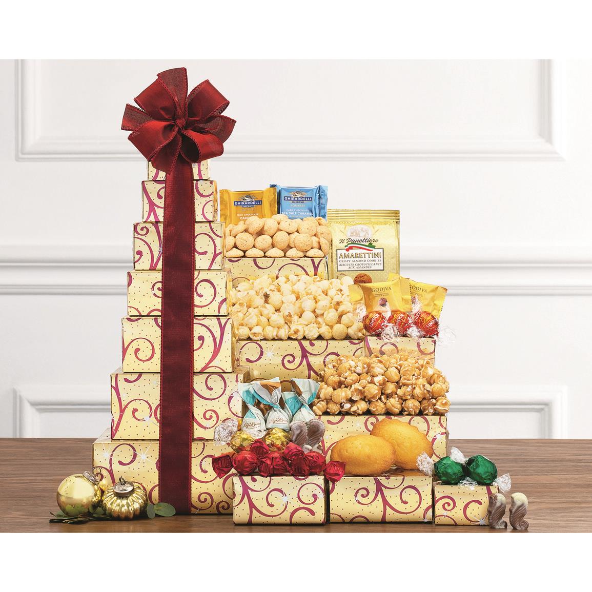 Wine Country Gift Baskets Tower of Sweets Gift Basket
