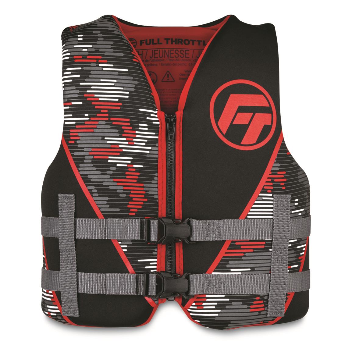 Full Throttle Rapid Dry Series Life Jacket, Youth