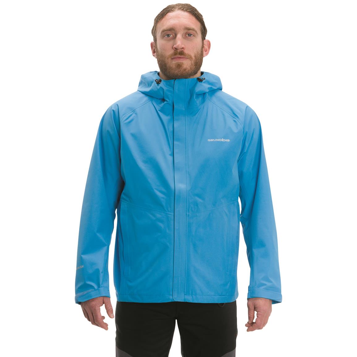 Grundens Men's Charter Waterproof Jacket, GORE-TEX, Coastal Blue