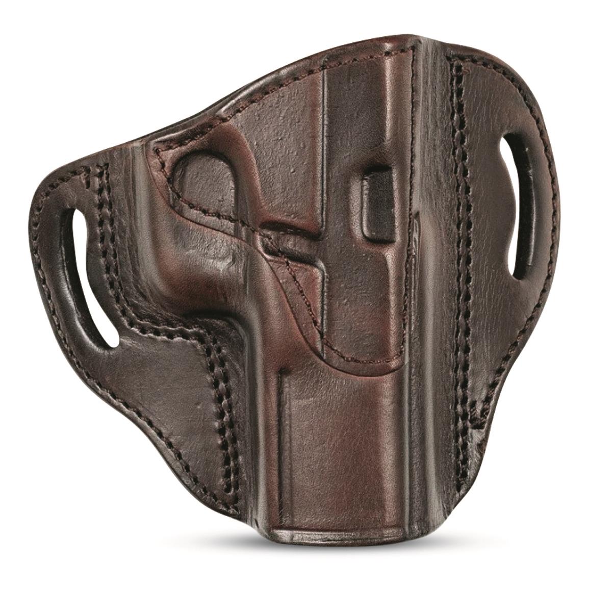 Tagua TX-Cannon Brown Leather Multi-Fit OWB Holster, Full-Size 1911s