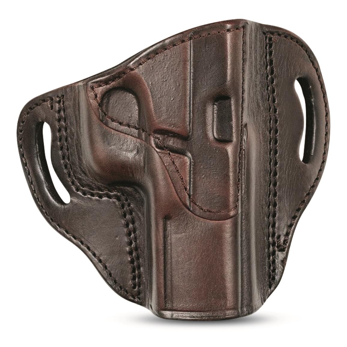 Tagua TX-Cannon Brown Leather Multi-Fit OWB Holster, Ruger P95