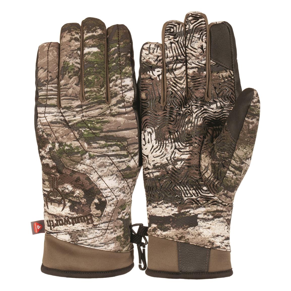 Huntworth Men's Anchorage Waterproof Insulated Heavyweight Hunting Gloves, Tarnen
