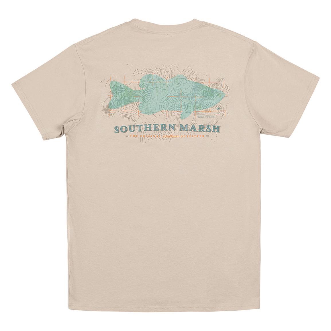 Southern Marsh Men's Deep Bass Pocket Shirt, Ash Gray