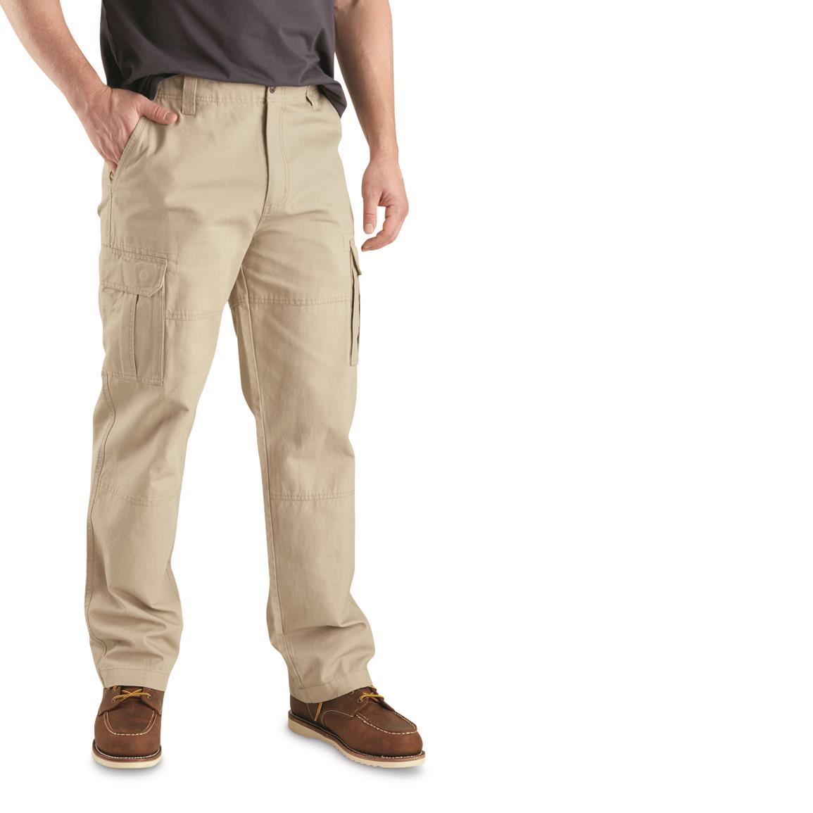 Guide Gear Men's Outdoor 2.0 Cotton Cargo Pants, Khaki