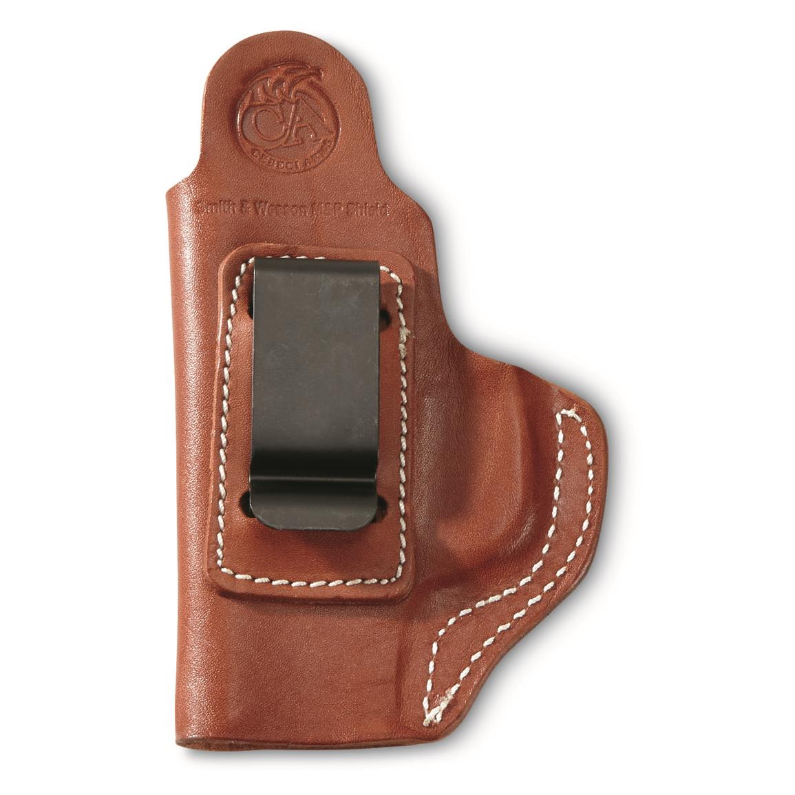 Cebeci Arms Leather OWB Holster, S&W M&P Shield 9mm, Right Hand