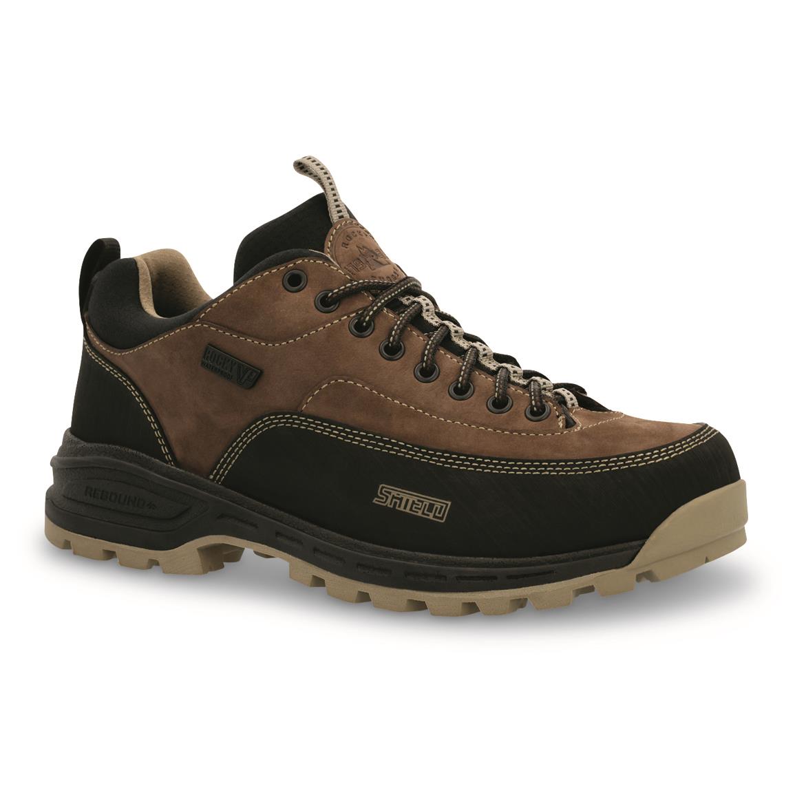 Rocky Men's MTN Stalker Pro 3" Waterproof Hunting Shoes, Brown/black