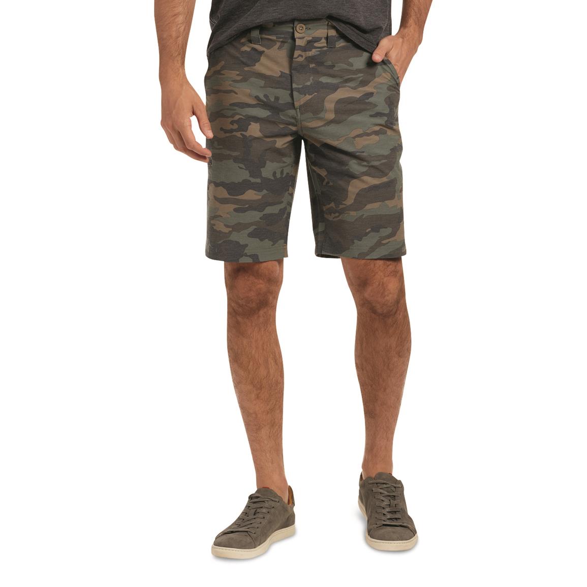Flag & Anthem Men's MadeFlex Any-Wear Hybrid Shorts, Olive Camo