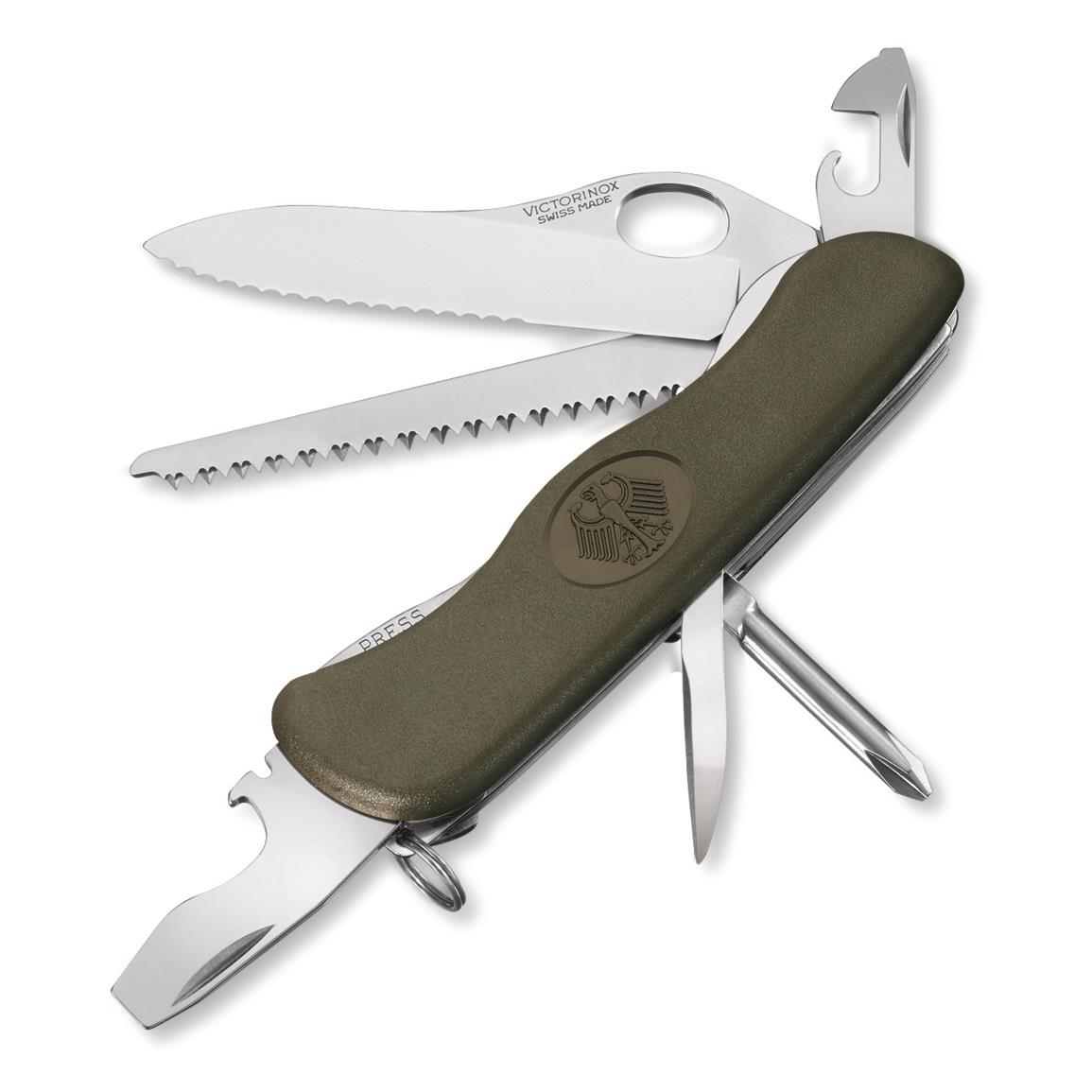 Victorinox Swiss Army Trekker Germany Army Pocket Knife, Olive Drab