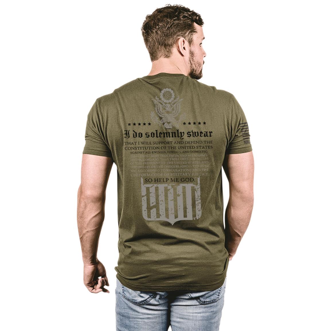 Screen-printed graphic on back, Military Green