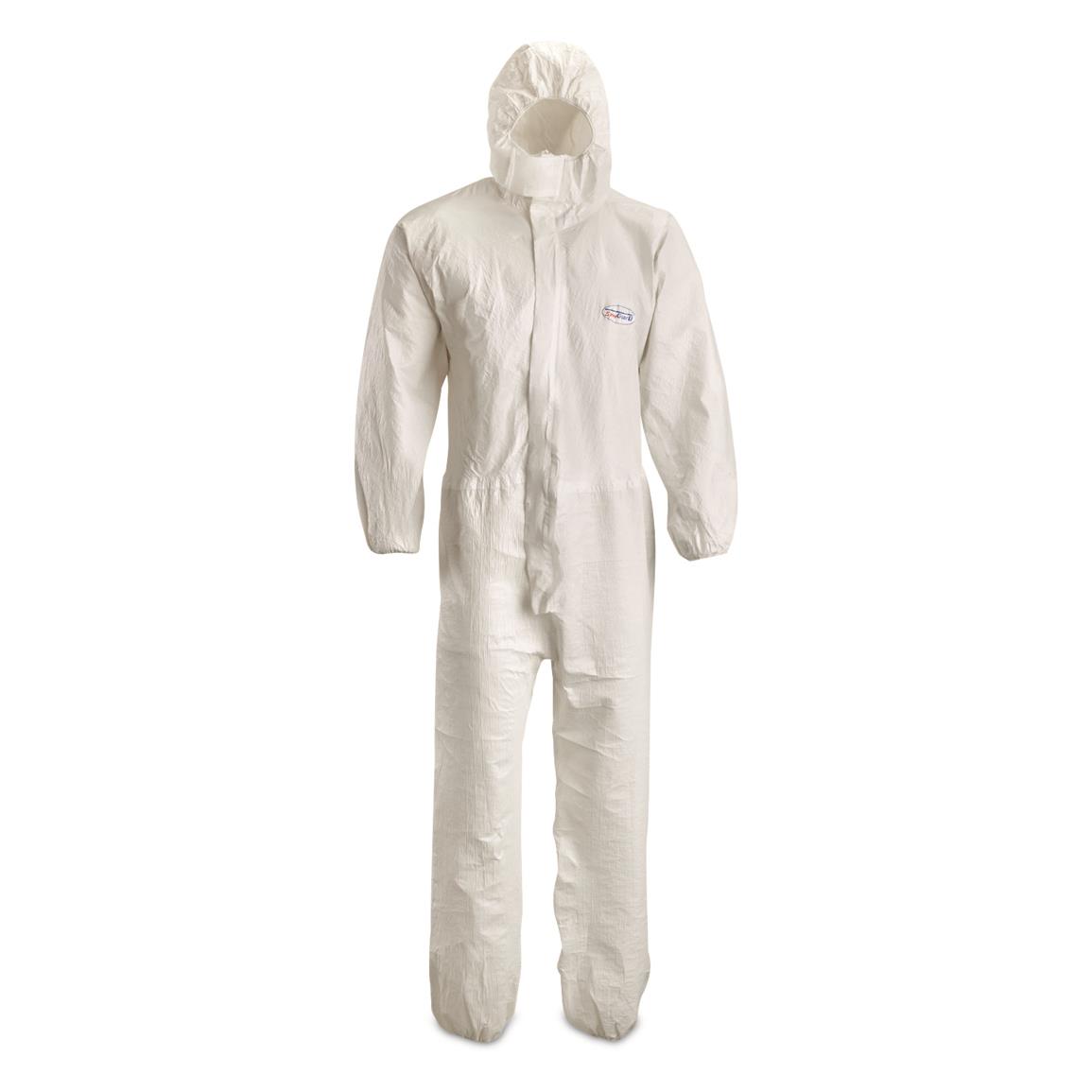 U.S. Military Surplus Indutex Chemical Protection Suit, New, White