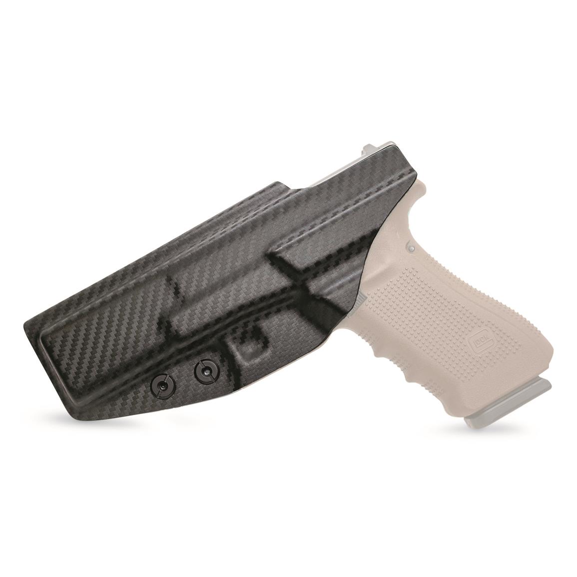 FITS Glock 17/19/19x/22/23/31/32/44/45 Holster IWB kydex With Mag Carrier 