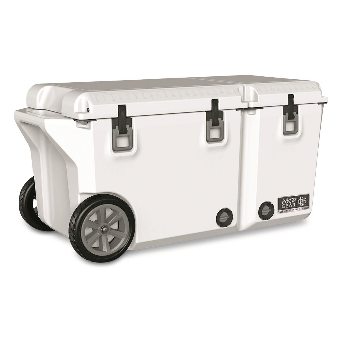 WYLD Gear® Freedom Series 90-Quart Hard Cooler with Divider, White