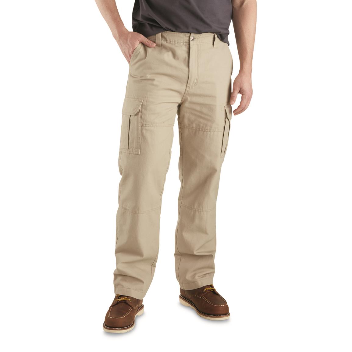 Guide Gear Men's Outdoor 2.0 Flannel-Lined Cotton Cargo Pants - 726739 ...