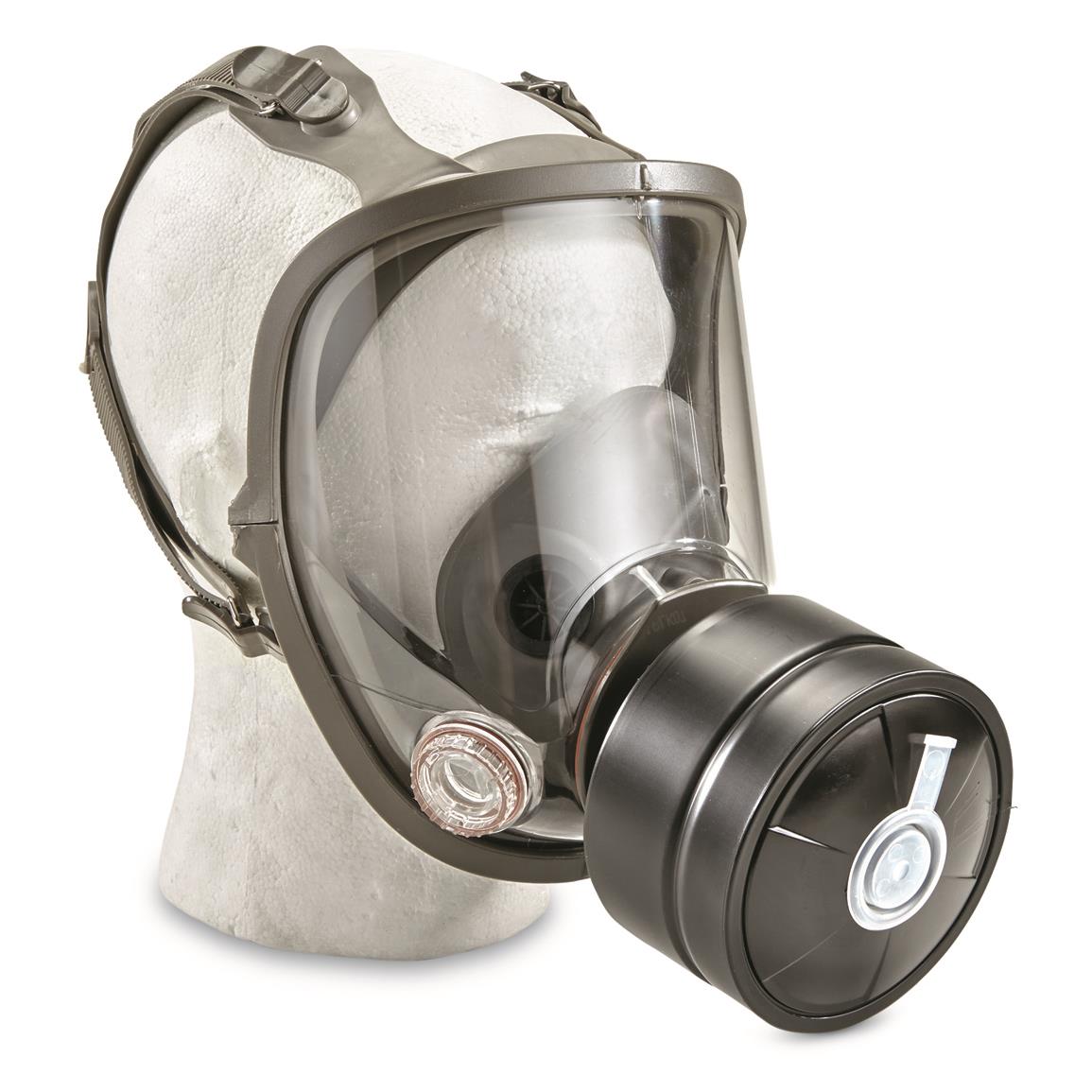 Chinese Military Surplus Panoramic Gas Mask with NATO 40mm Filter, New
