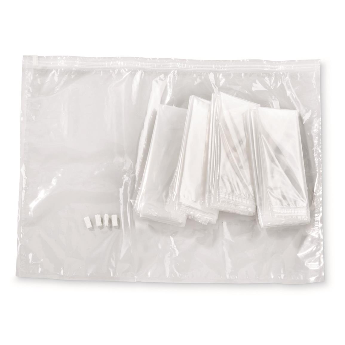 U.S. Police Surplus XL Odor Resistant Sealable Bags, 32" x 25", 5 Pack, New