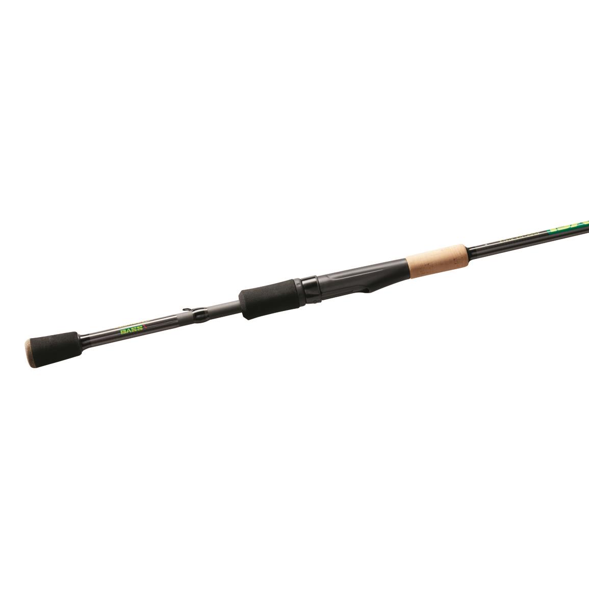 St. Croix Bass X Spinning Rod, 6'8" Length, Medium Power, Extra Fast Action