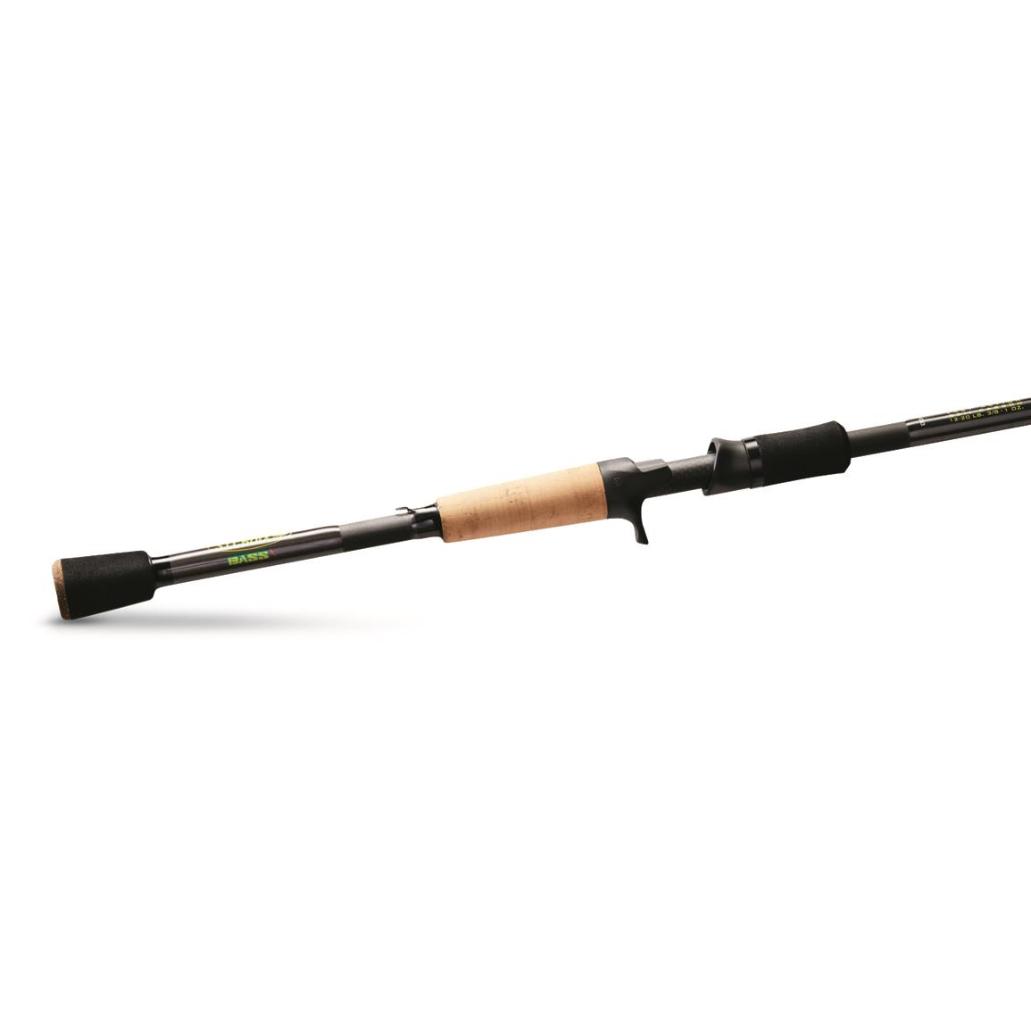 St. Croix Bass X Casting Rod, 6'8" Length, Medium Power, Extra Fast Action