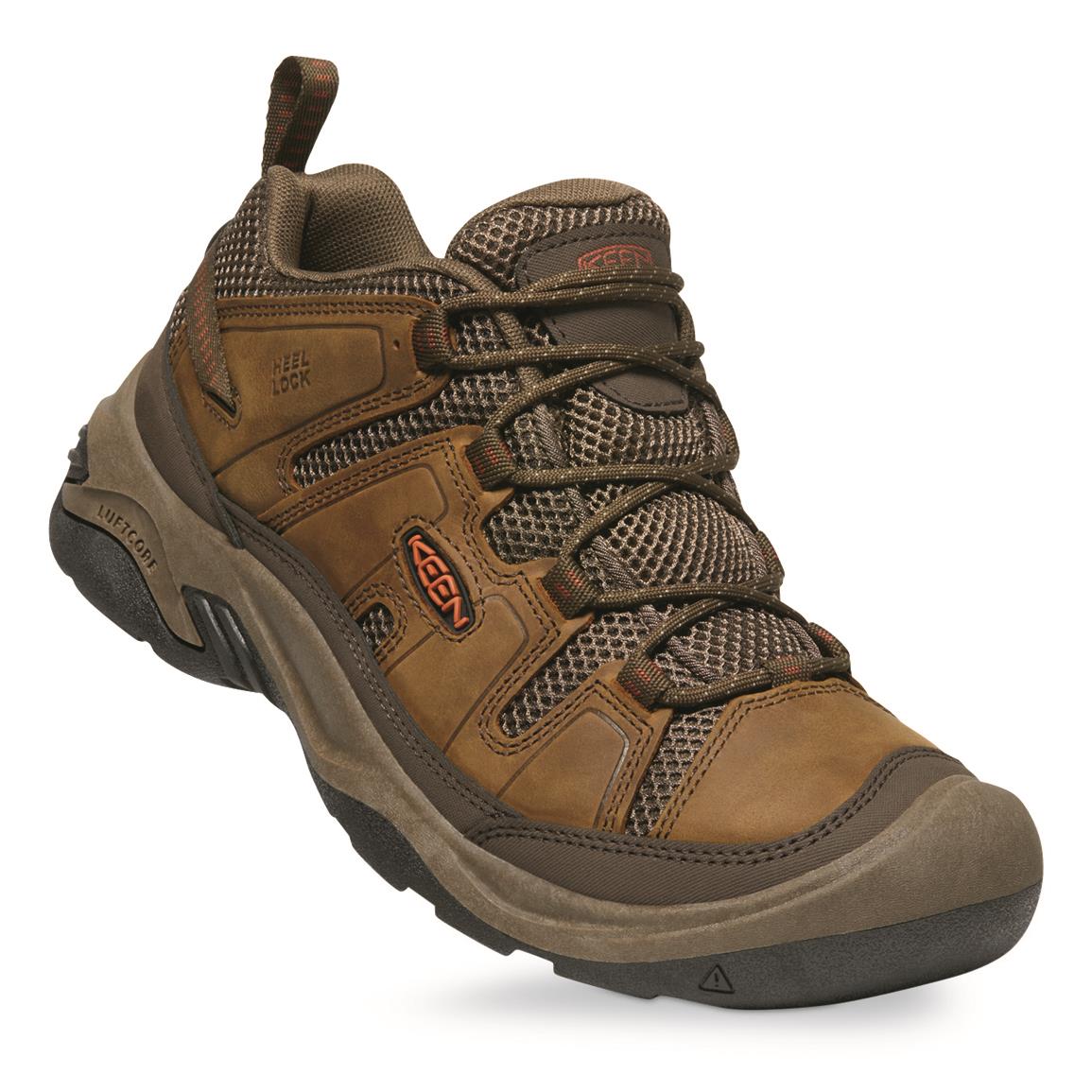 KEEN Men's Circadia Vent Hiking Shoes, Bison/potters Clay
