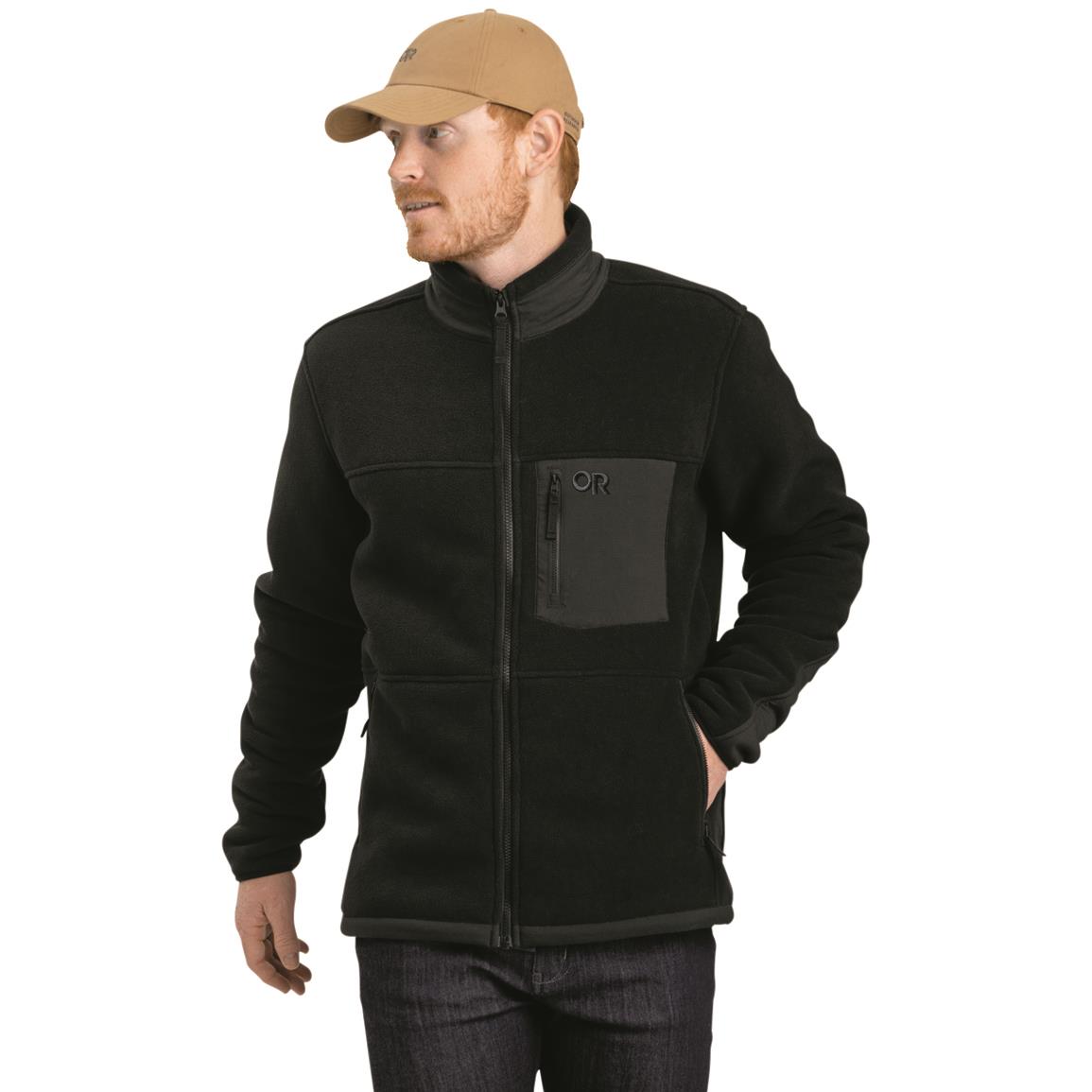 Outdoor Research Men's Juneau Fleece Jacket, Black