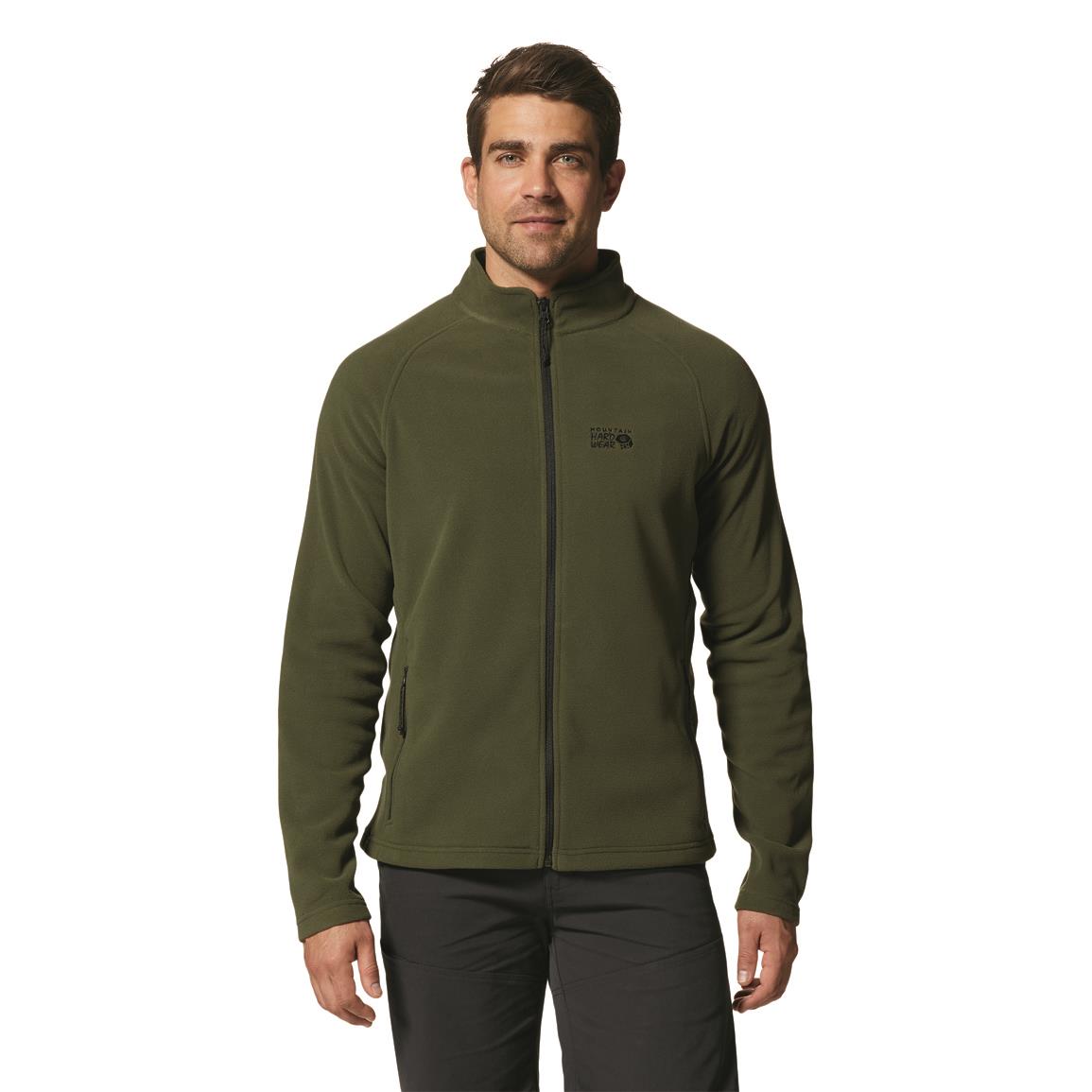 Mountain Hardwear Men's Polartec Microfleece Full-zip Jacket, Surplus Green