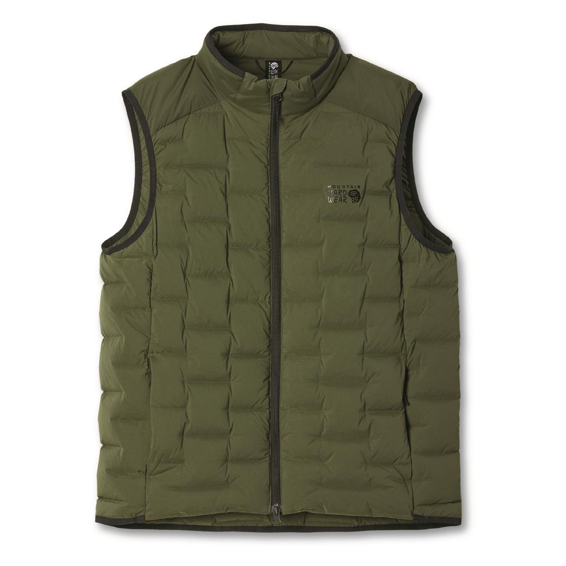 Mountain Hardwear Men's Stretchdown Insulated Vest, Surplus Green