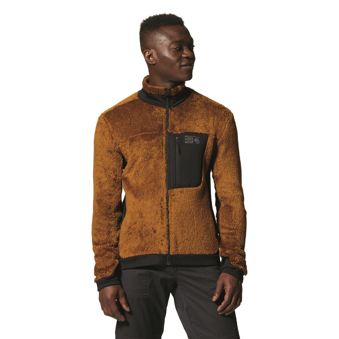 Mountain Hardwear Men's Polartec High Loft Jacket, Golden Brown